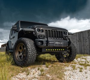 Jeep Wrangler JL Skid Plate - ORACLE Lighting - Integrated LED Emitters - Clear - `19-`27
